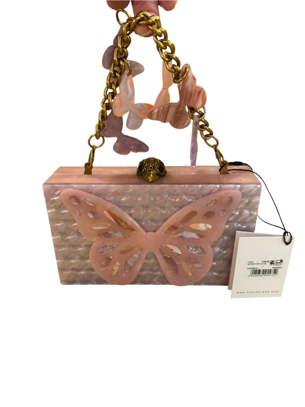 Kurt Geiger London Butterfly Box Clutch NWT